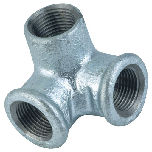 Galvanised Female Double Outlet Adaptor BSPP