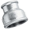 Galvanised Reducing Socket BSPP in black 1 1/4" size