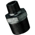 Black Hexagon Reducing Nipple Male BSPT