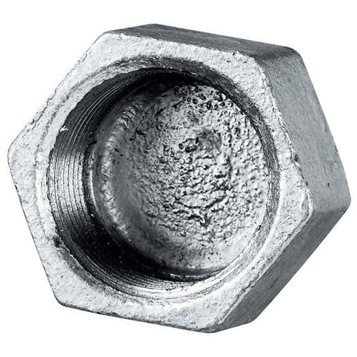 Galvanised Hexagonal Cap Female BSPP