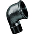 Black Unequal 90 Elbow Male-Female BSPT-BSPP