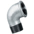 Galv. 90 Deg Equal Elbow Male/Female BSPT/BSPP