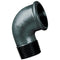 Black Equal 90 Elbow Male-Female Thread in black 2" size