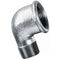 Galv. 90 Deg Unequal Elbow Male/Female BSPT/BSPP in black 3/4" size