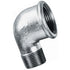 Galv. 90 Deg Unequal Elbow Male/Female BSPT/BSPP