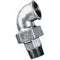 Galv. 90 Deg Elbow Taper Seat Male-Female BSPT-BSP in black 1" size
