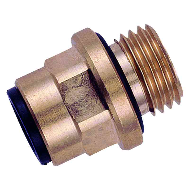 JG Push-In Ml Threaded Adaptors Brass