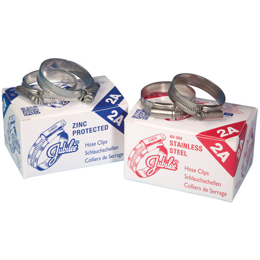 Mild Steel Jubilee Hose Clip Box of 10