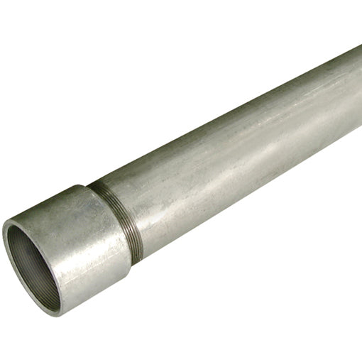 Medium Grade Galvanised Socketed Tube 3.25 Metre