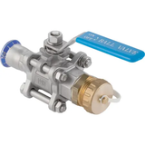 Geberit Mapress Ball Valve, NPW, with Actuator Lever, Flanged