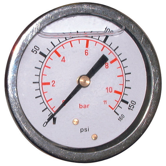 St.St. Guage Centre Back Conn. 63mm Face 0-30PSI BSPP 1/4"