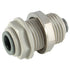 JG Push-In Reducing Bulkhead Connector 3/8" x 1/4" in white 3/8" size
