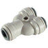 JG Push-In Two Way Equal Divider 3/8" in white 3/8" size