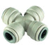 JG Push-In Equal Cross 3/8" in white 3/8" size