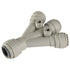 JG Push-In Reducing Three Way Divider 1/2" x 3/8" in white 1/2" size
