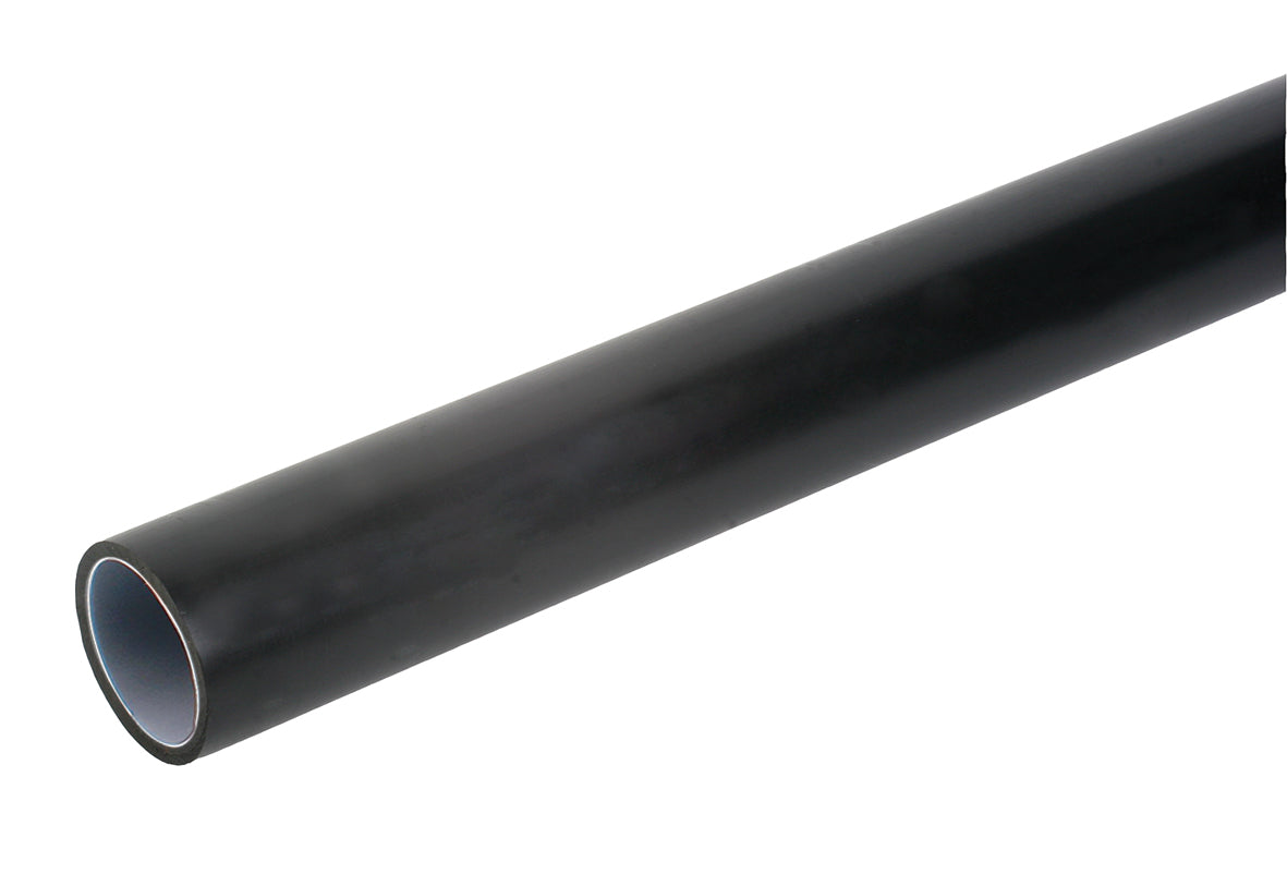 PLX PE Pipe 6m (2 x 3m lengths) LG 110mm in black 110mm size