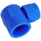 Tefen Polypropylene Blue Single Banjo Body 6mm x 1/4"
