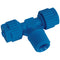 Tefen Polypropylene Male Branch Tee in blue 12mm size