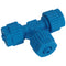 Tefen Polypropylene Union Tee in blue 6mm size