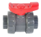 Astore PVC Dbl Union Ball Valve Threaded EPDM