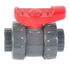 Astore PVC Dbl Union Industrial Ball Valve Plain EPDM