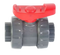 Astore PVC Dbl Union Industrial Ball Valve Plain FPM