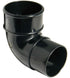 RB1 Black 90 degree Bend 68mm
