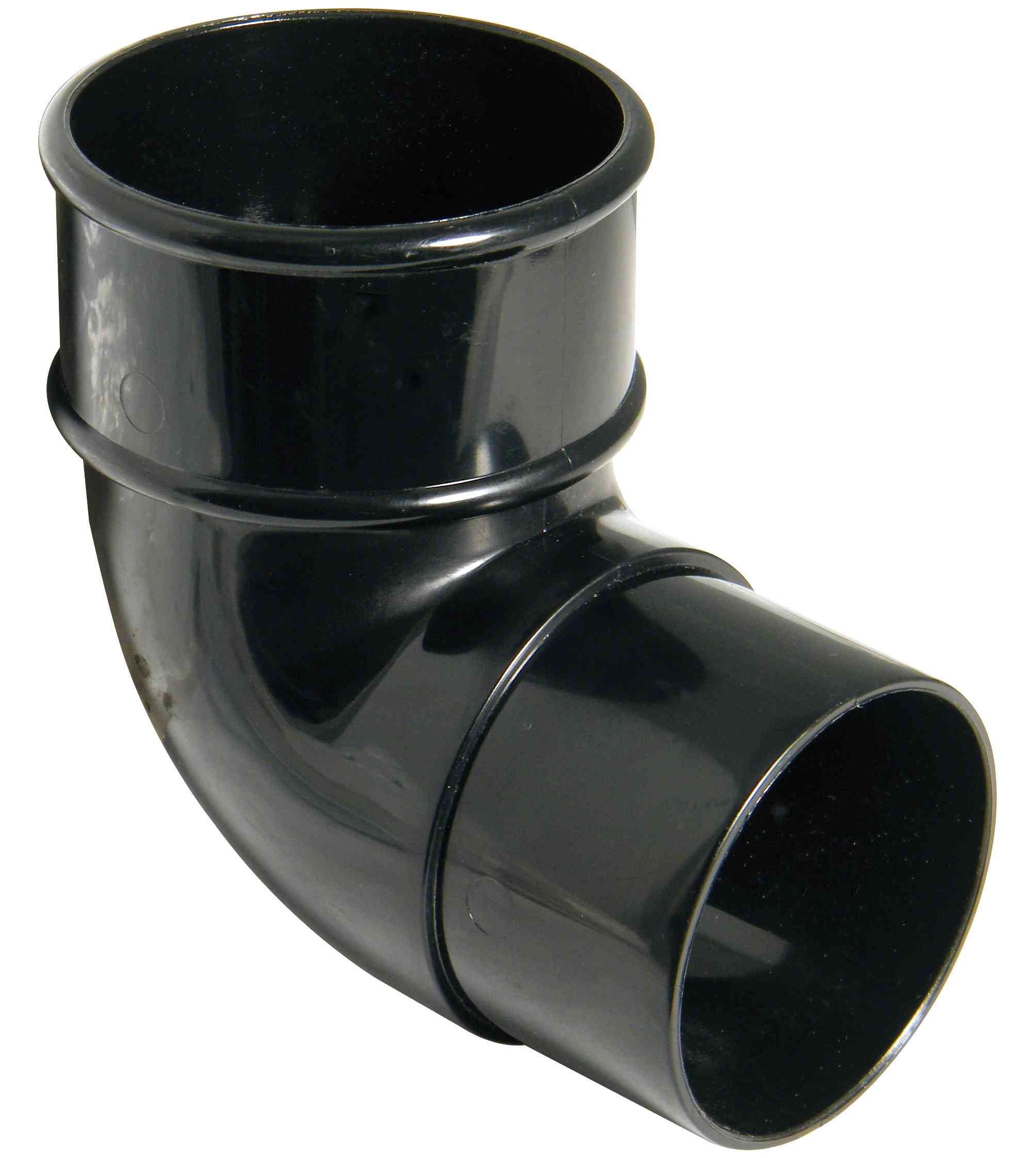 RB1 Black 90 degree Bend 68mm