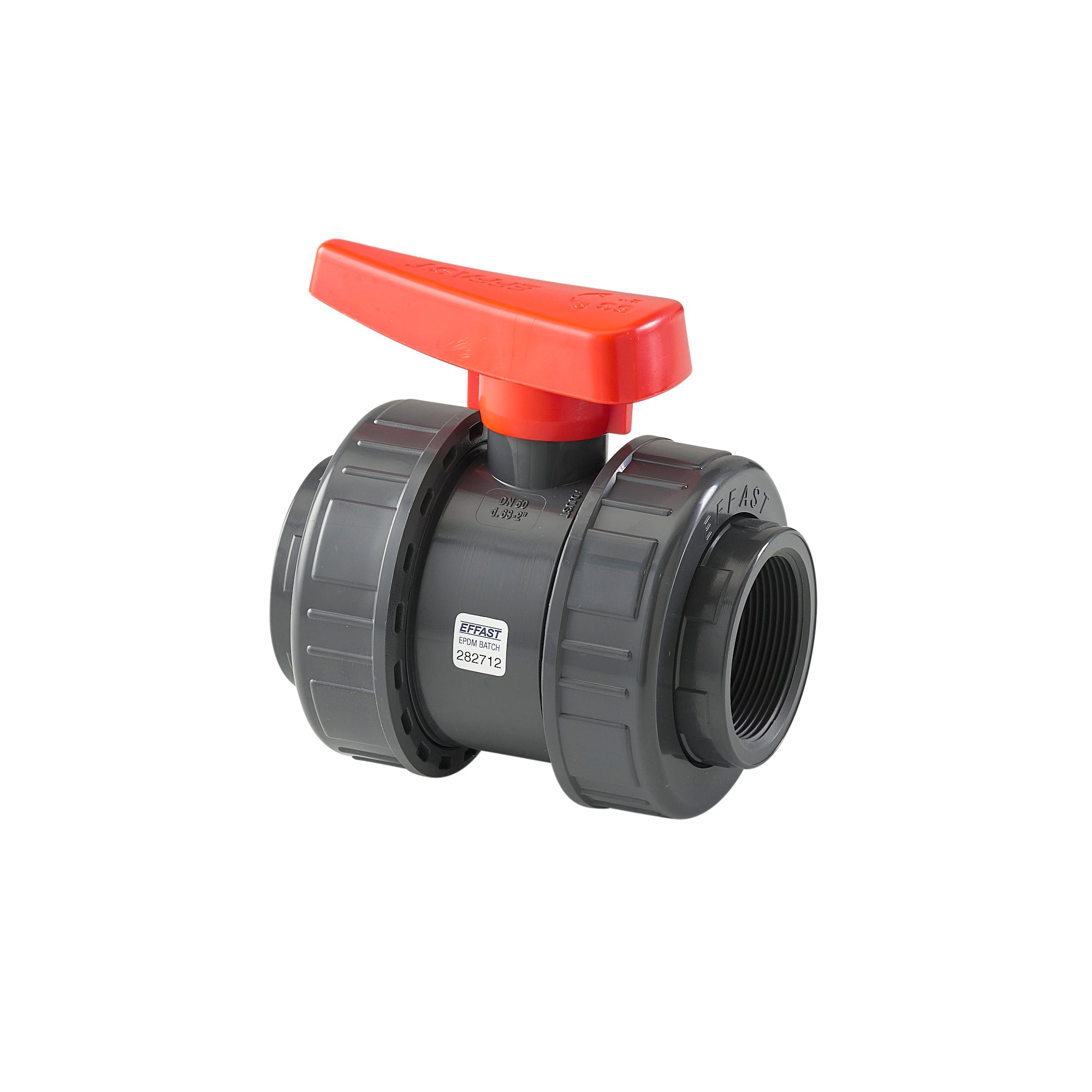 EFFAST PVC-U Industrial Double Union Ball Valve Threaded Imperial