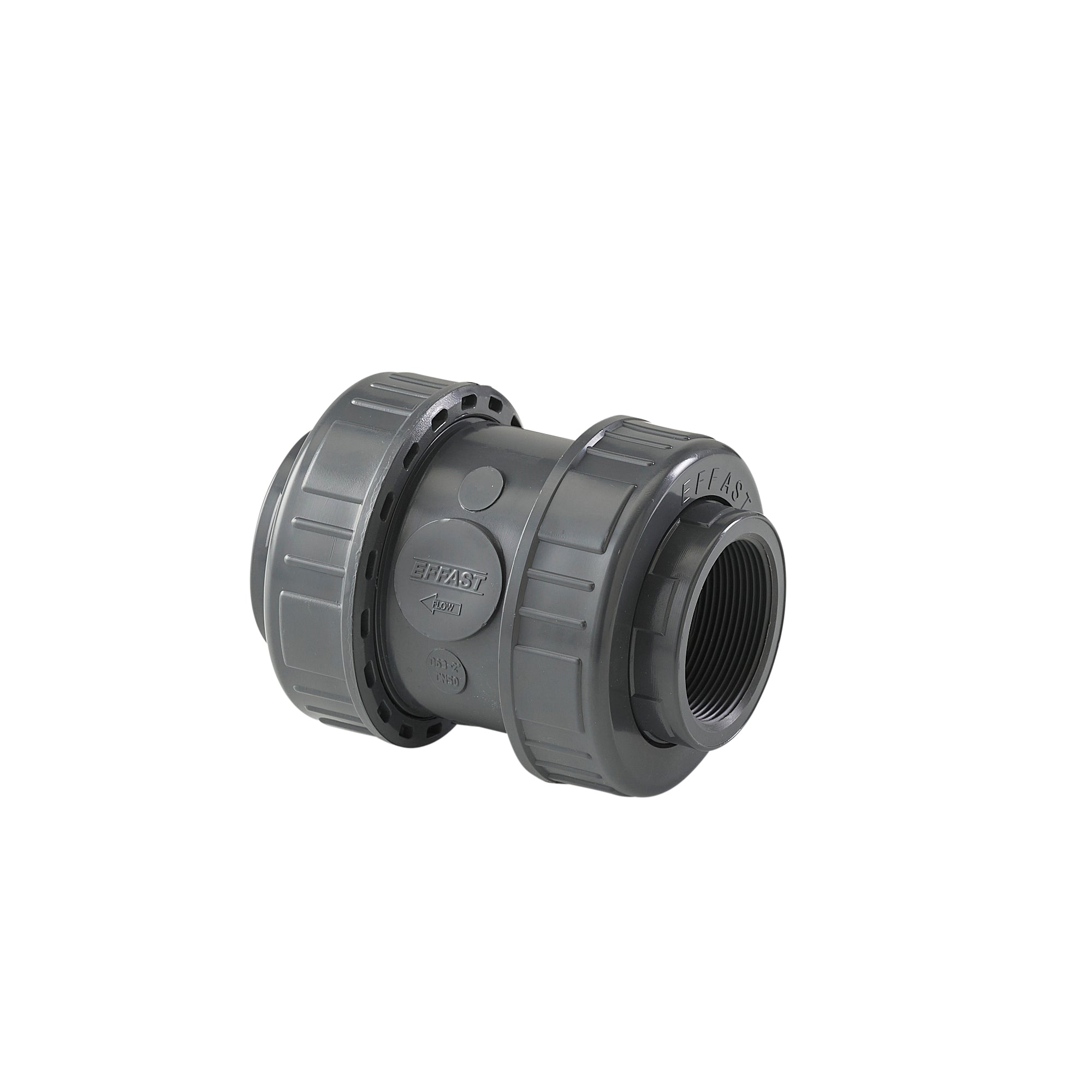 EFFAST PVC-U Check Valve Vertical Spring Plain Metric