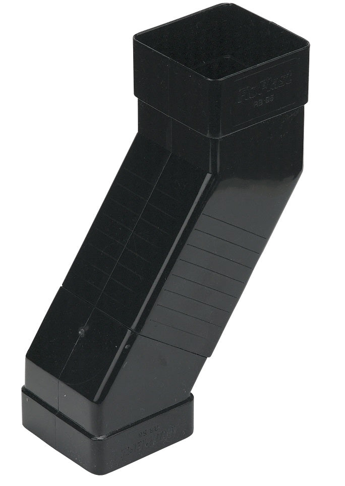RBS5 Black Square Adjstable Offset Bend 65mm