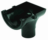 RO2 Black Stopend Outlet 112mm