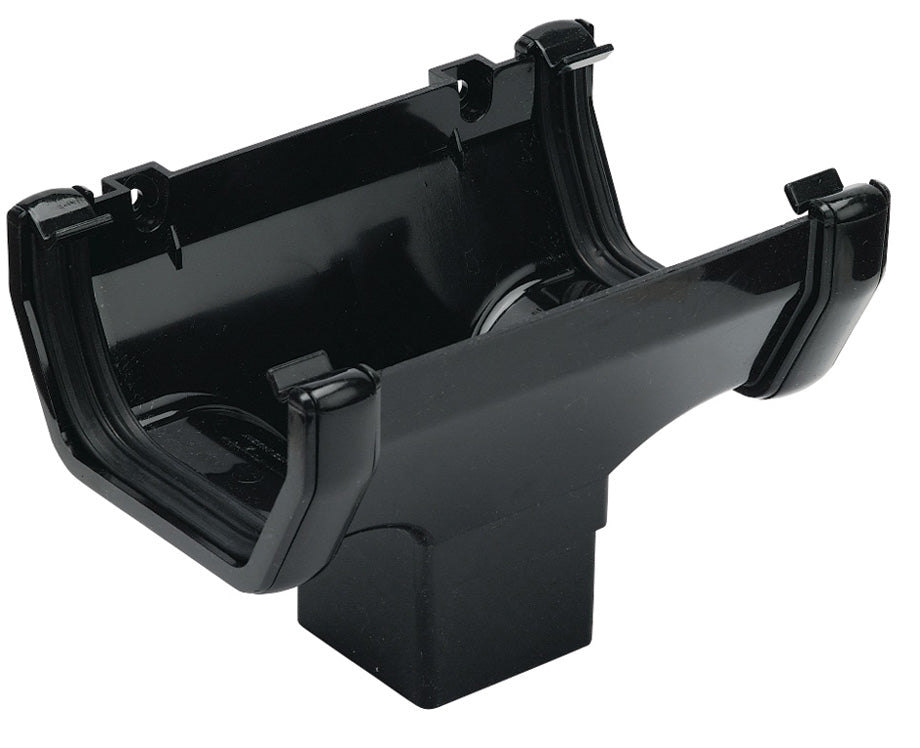 ROS1 Black Square Running Outlet 114mm