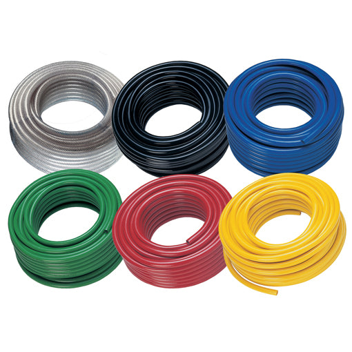 Red PVC Medium Duty Braided Hose 100 Metre 3/8"