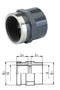 TP PVC-U Adaptor Plain- Threaded
