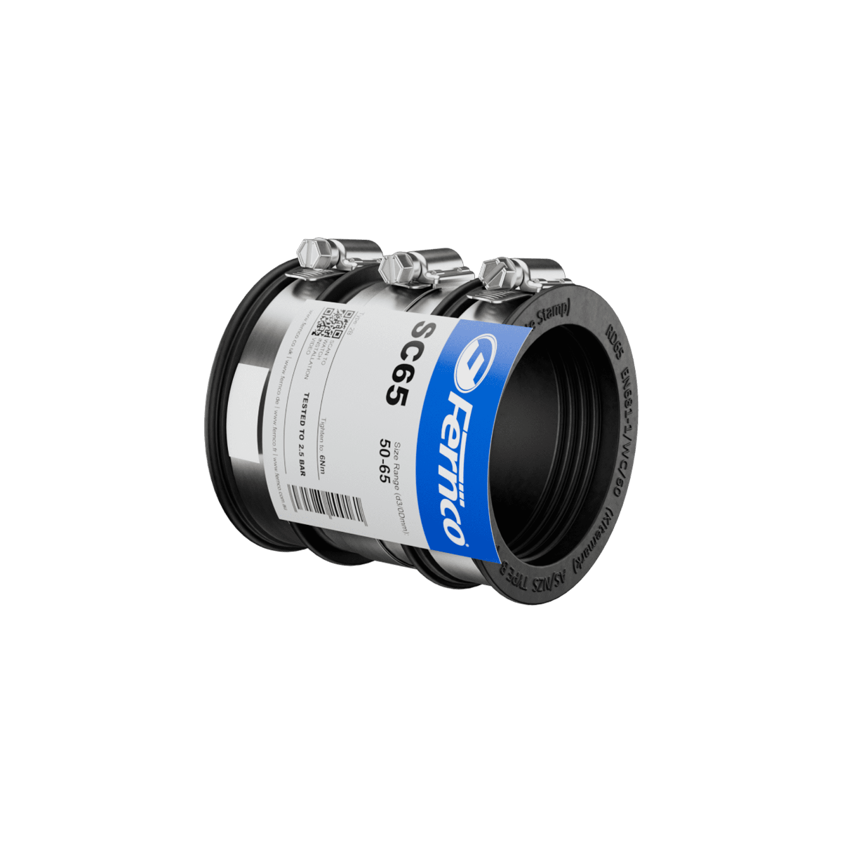 Fernco Standard Coupling in black 340mm size