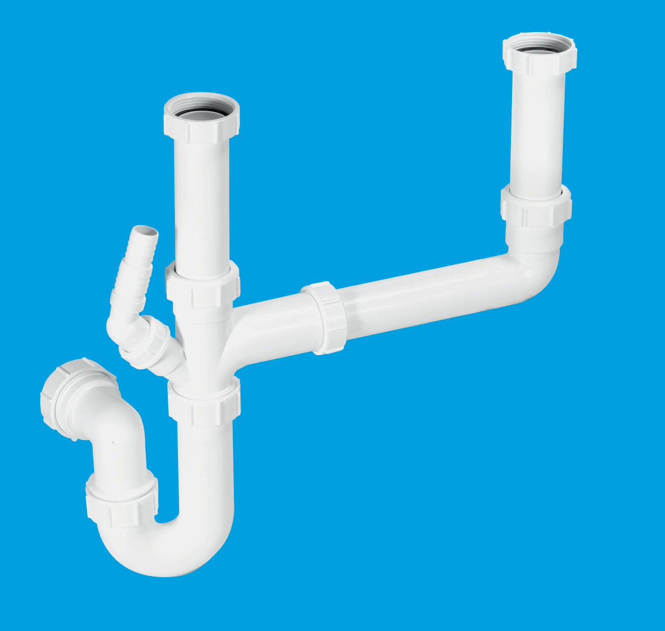 McAlpine 1 1/2" Double Bowl Sink Kit