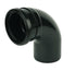 FloPlast Black PVC-U SP161 92.5 Deg Sock./Spigot Bend 110mm