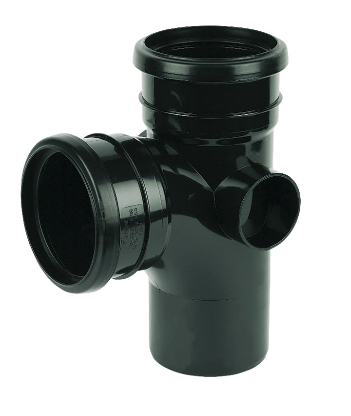 FloPlast Black PVC-U Branch