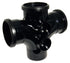 FloPlast Black PVC-U SP230 92.5 Deg Double Branch 110mm