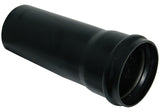 FloPlast Black PVC-U SP3 Single Socket Pipe 3m 110mm
