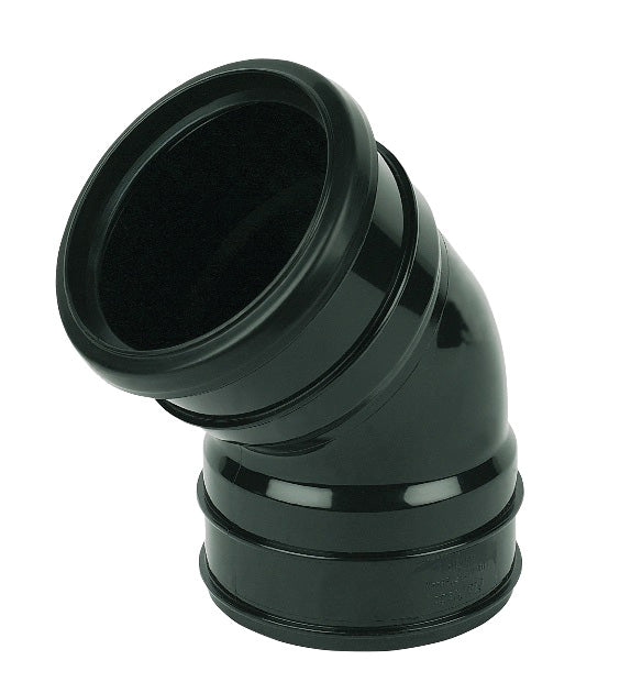 FloPlast Black PVC-U Offset Bend
