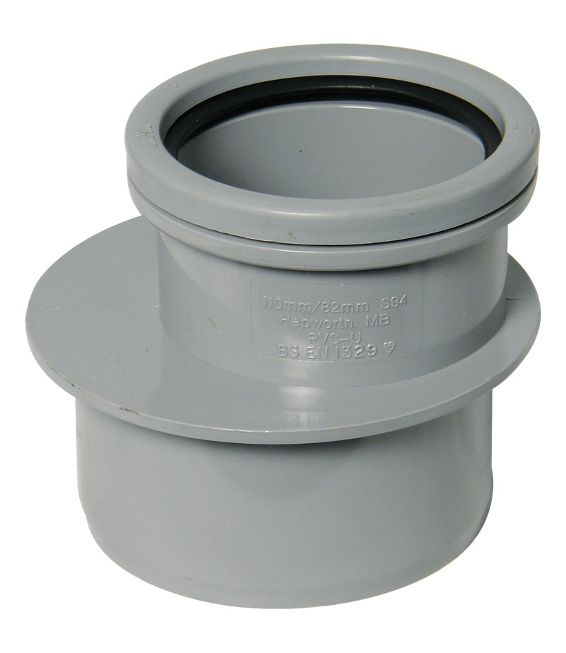 FloPlast Grey PVC-U SP97 Soil Reducer 110mm x 82mm