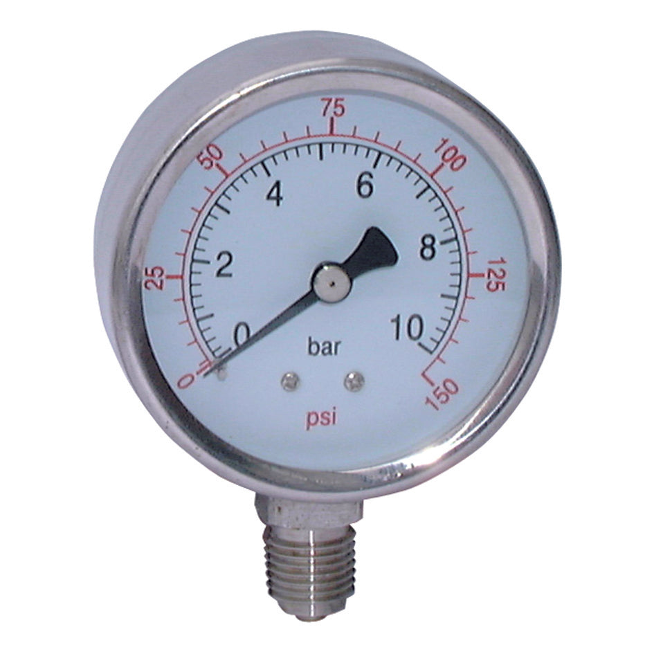 St.St. Dry Gauge Bot. Conn. BSPP