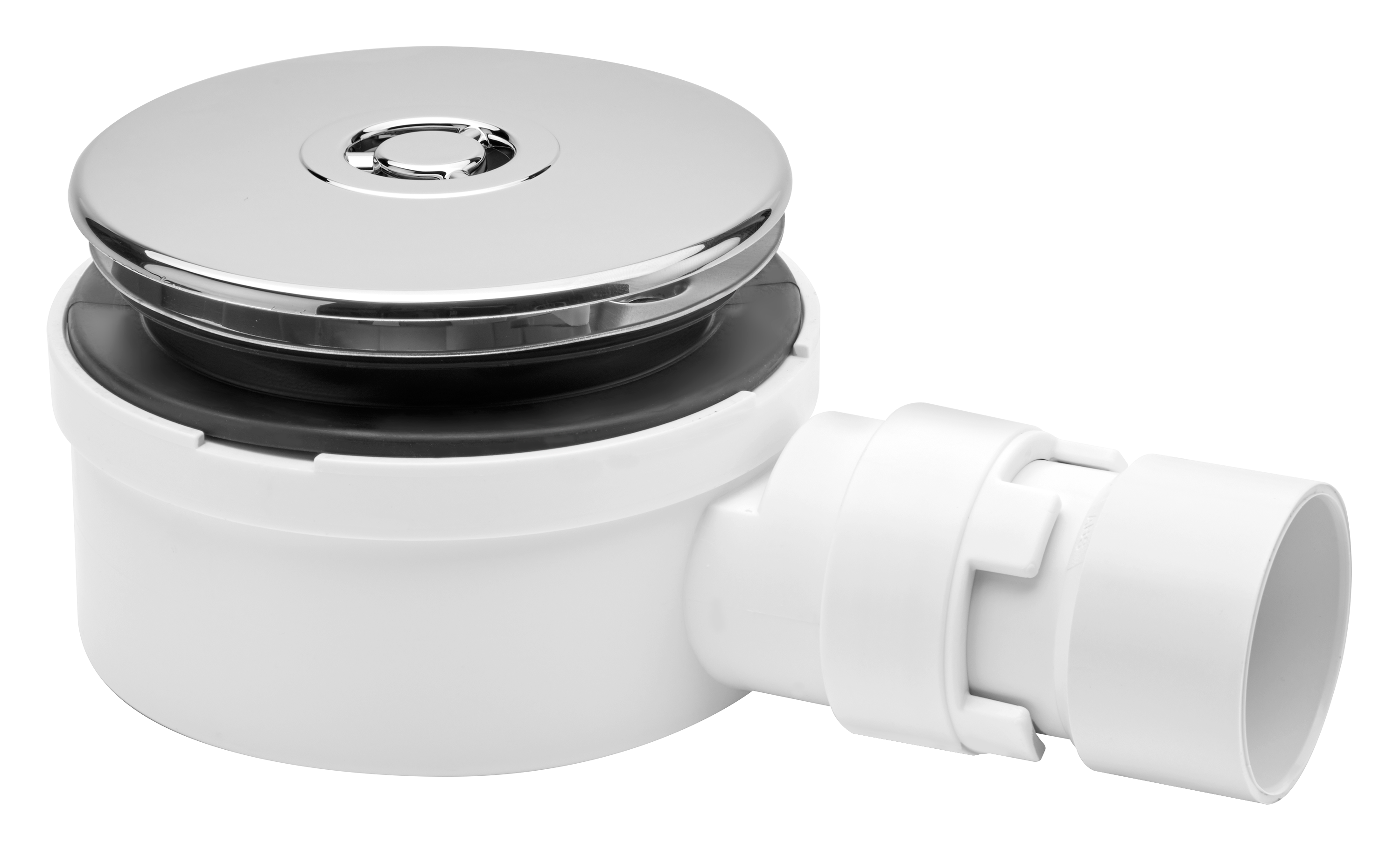McAlpine 90mm Shower Trap - CP Plastic Dome Top