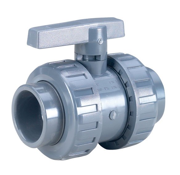 Astore PVC Dbl Union Economy Ball Valve Threaded EPDM