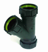 Vulcathene 45 Degree Single Wyes in black 38mm size