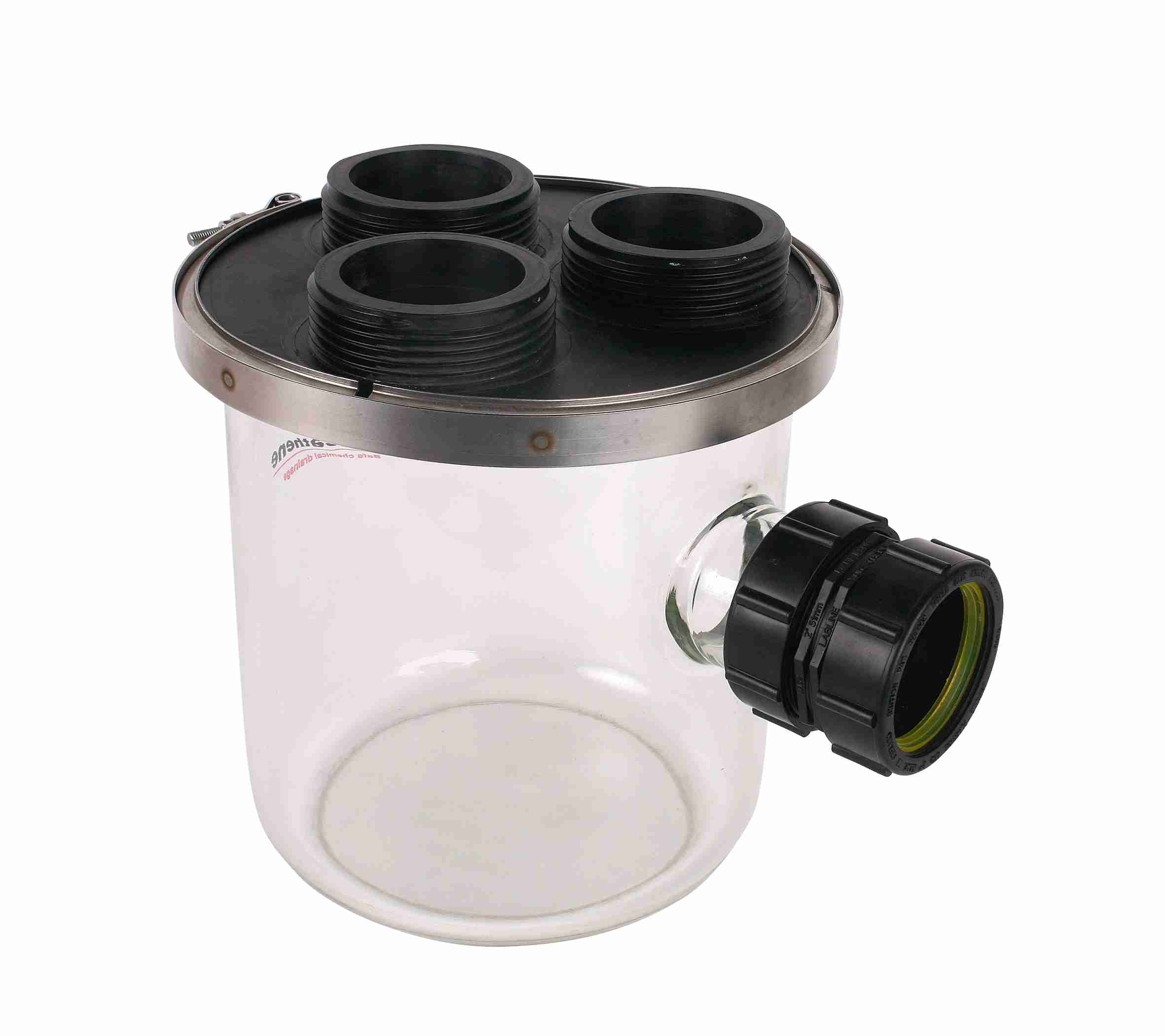 Vulcathene 910G Dilution Recovery Trap Glass Base, Lid 4.5L
