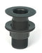 Vulcathene Black Waste Unslotted in black 2" size