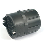 Vulcathene F.I. to Pipe Coupler in black 38mm size